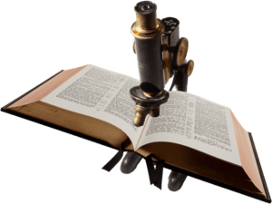 Bible under Microscope