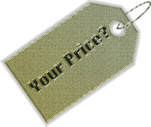 Your Price tag embroidered patch