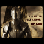 bust of full plate armor. Put on the full armor of God